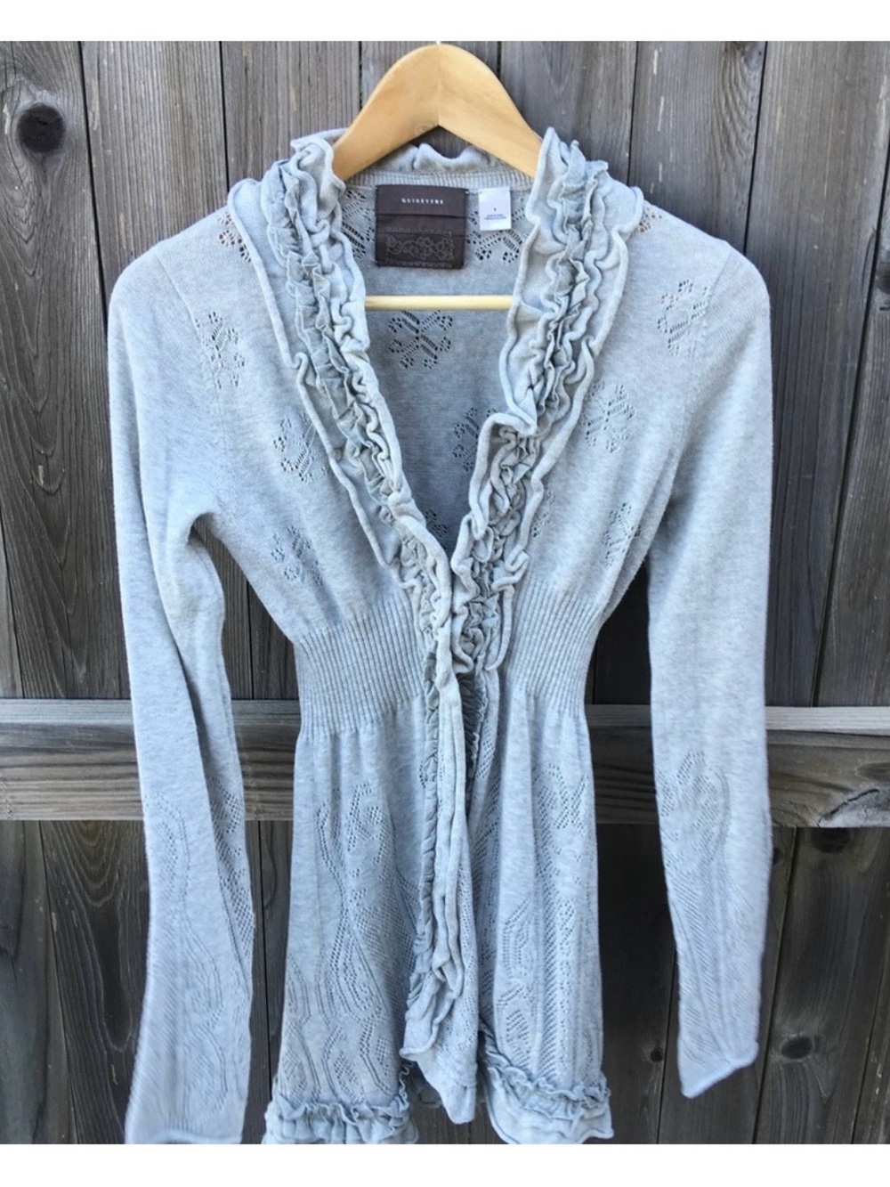 Anthropologie gray cardigan